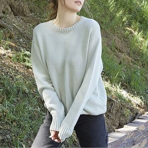 Oversized sage green sweater